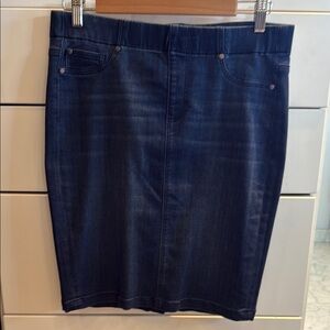 Liverpool Blue Pencil Skirt Knee-Length Work